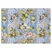 Blue tiles lemon Mediterranean Tischdecke (Vorderseite (Horizontal))