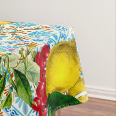 Blue tiles lemon Mediterranean Tischdecke (Beispiel)