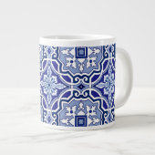 Blue tiles,Mediterranean tiles,majolica   Jumbo-Tasse (Vorderseite Rechts)