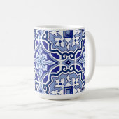 Blue tiles,Mediterranean tiles,majolica    Kaffeetasse (VorderseiteRechts)
