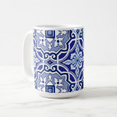Blue tiles,Mediterranean tiles,majolica    Kaffeetasse (Vorderseite Links)