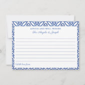 Blue Tiles Tipp Gut wünscht Karte (Vorderseite)