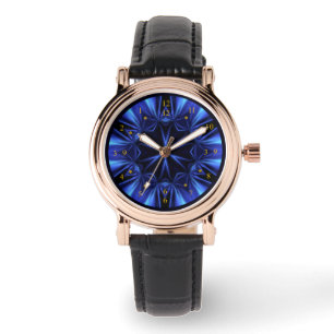 Blue Time Warp V1 ~ Time Machine ~ Watch Armbanduhr