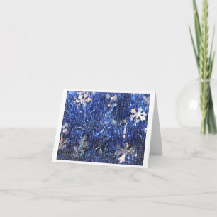 Blue Tinsel mit Scratch Overlay Feiertagskarte