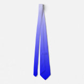Blue Tint Gradient Men's Neck Tie Krawatte (Rückseite)