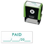 Blue Tinte für Geschäftsbuchhaltung mit Datum beza Permastempel (Beispiel)