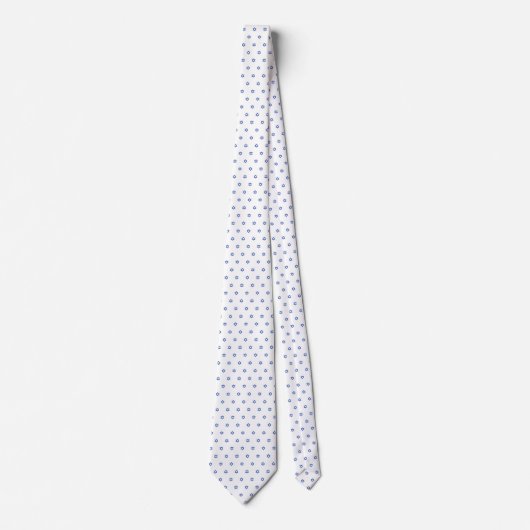 Blue Tiny Star von David White Neck Tie Krawatte (Vorderseite)