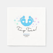 Blue Tiny Toes Serviette (Vorderseite)