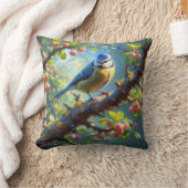 Blue Tit 1 Kissen (Decke)