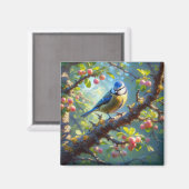 Blue Tit 1 Magnet (Vorderseite/Rückseite)