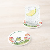 Blue Tit and Fly Agaric in a Forest Clearing Getränkeuntersetzer (Seite)