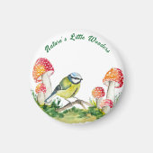 Blue Tit and Fly Agaric in a Forest Clearing Magnet (Vorne)