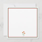 Blue Tit and Fly Agaric Watercolor Einladung (Rückseite)