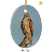 Blue Tit Bird Malerei Custom Year Weihnachten Keramik Ornament