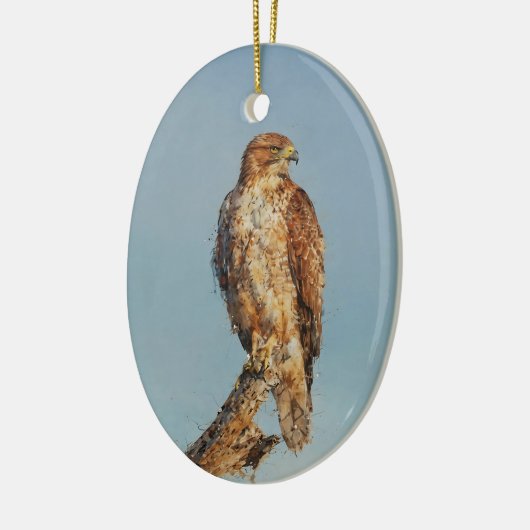 Blue Tit Bird Malerei Custom Year Weihnachten Keramik Ornament (Links)