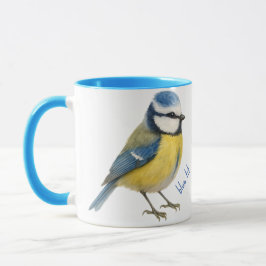 Blue Tit Bird Mug Nature Lover Gift Tasse