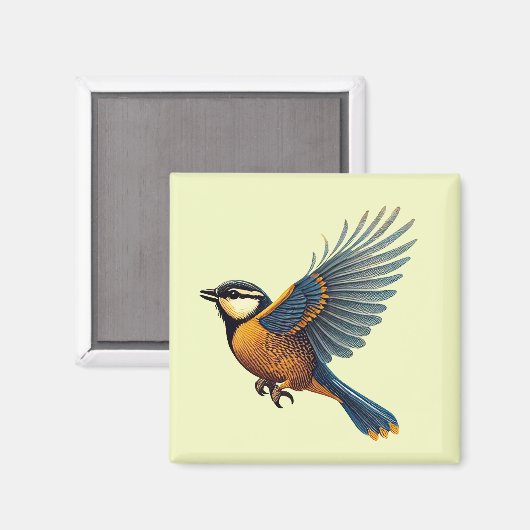 Blue Tit Magnet (Vorderseite/Rückseite)
