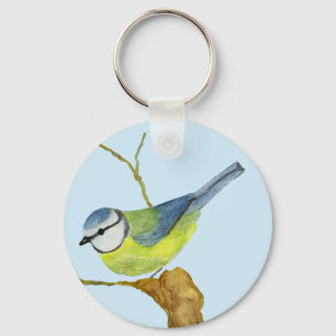 Blue Tit Schlüsselanhänger