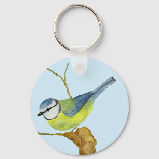 Blue Tit Schlüsselanhänger (Vorderseite)
