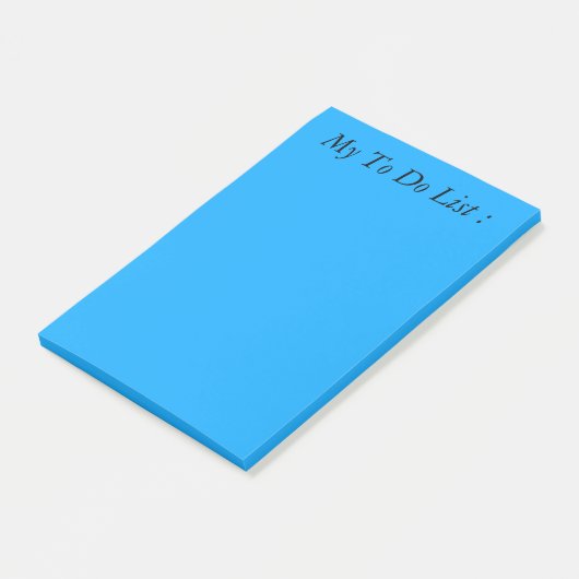 Blue To Do List Post-it Klebezettel (angewinkelt)