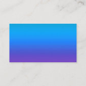 Blue to Lila Gradient Business Cards Visitenkarte (Rückseite)