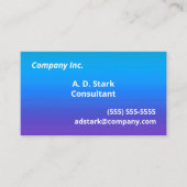 Blue to Lila Gradient Business Cards Visitenkarte (Vorderseite)