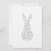 Blue Toile Baby Dusche Einladung (Rückseite)