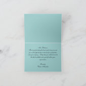 Blue Toile Dankbarkeit Karten, Personalisiert Dankeskarte (Innenseite)