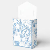 Blue Toile de Jouy Brautparty Geschenkschachtel (Geöffnet)