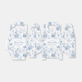 Blue Toile De Jouy Floral Dessert Gevor Box Geschenkschachtel (Ungefaltet)