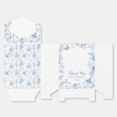 Blue Toile De Jouy Floral Dessert Gevor Box Geschenkschachtel (Ungefaltet)