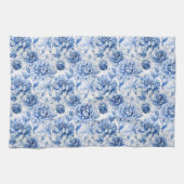 Blue Toile de Jouy Geschirrtuch (Horizontal)