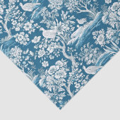 Blue Toile de Jouy inspiriert Floral Seidenpapier (Detail)