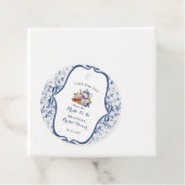 Blue Toile de jouy Tee Party Brautparty Geschenkanhänger (Beispiel)