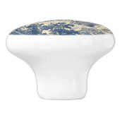 Blue Toile French Castle Keramikknauf (Seitenansicht)