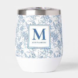 Blue Toile French Monogram Name