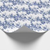 Blue Toile Geschenkpapier (Ecke)