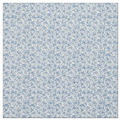 Blue Toile Petite Floral Pattern Stoff (Muster)
