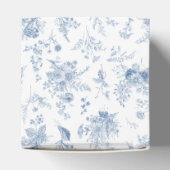 Blue Toile Pumpkin French Fall Brautparty Geschenkschachtel (Oben)