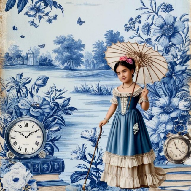 Blue Toile Scrapbook Page (Von Creator hochgeladen)