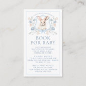 Blue Toile Wappen Bunny Book for Baby Boy Showroom Begleitkarte (Vorderseite)