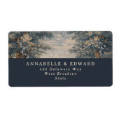 Blue Toile Wedding Vintage Tapestry elegant (Vorne)