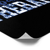 Blue Toile Wildflower Occupational Therapy Ot Flor Poster (Ecke)