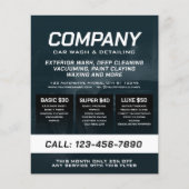 Blue tone car wash and detailing Flyer (Vorne)
