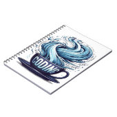 Blue Tone Coding Coffee Binary Numbers Programmier Notizblock (Linke Seite)