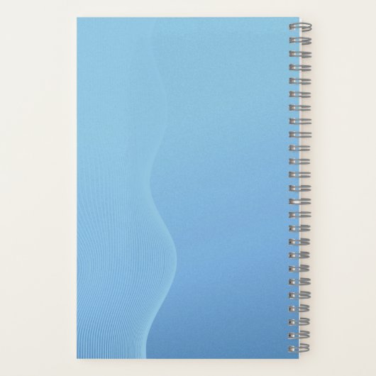 Blue Tone Notebook with Accents Notizblock (Rückseite)