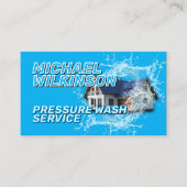 Blue tone pressure wash visitenkarte (Vorderseite)