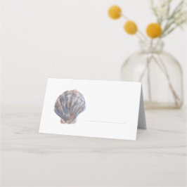 Blue toned Shell Place Card Platzkarte