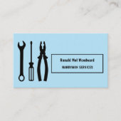 Blue Tool Handyman Services Business Card Visitenkarte (Vorderseite)