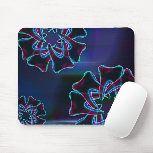 Blue Tooth Blume Design Dentist Mousepad (Mit Mouse)